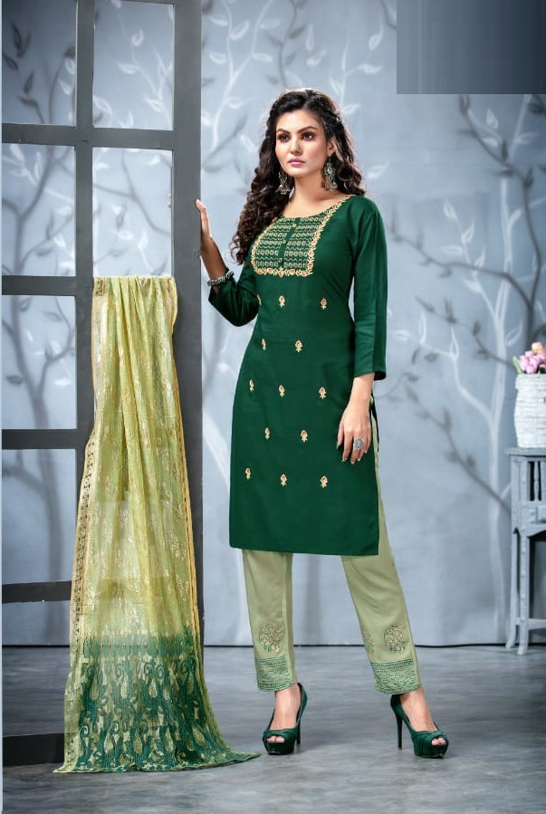 Kinti Miss India 2 Latest Festive Wear Top Pent And Dupatta Ready Made Collection